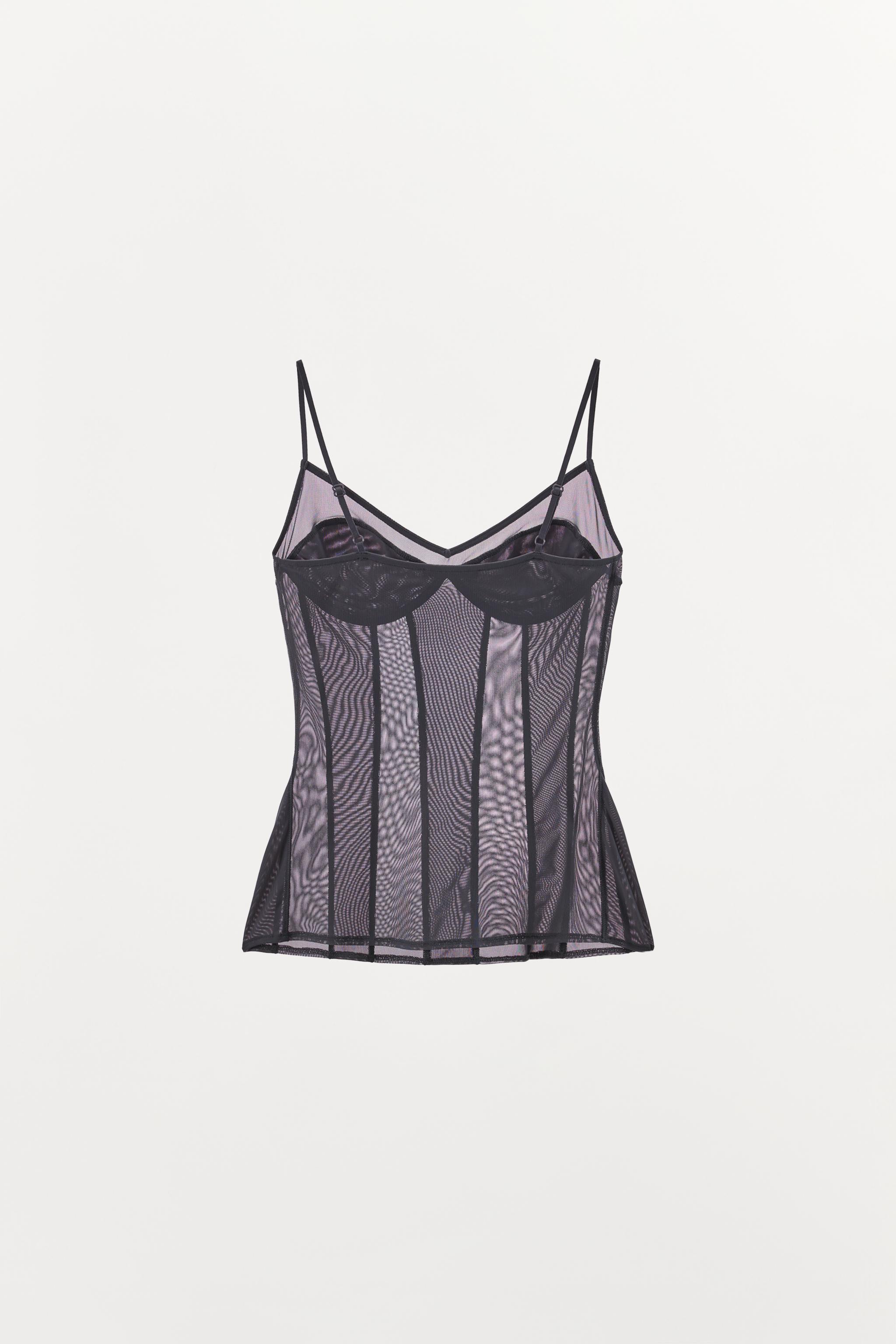 TOP EN TULLE STYLE LINGERIE
